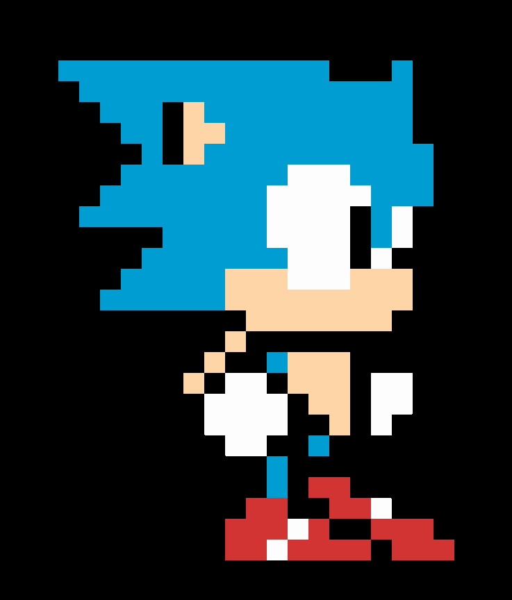 Sonic the Hedgehog Pixel Art Templates