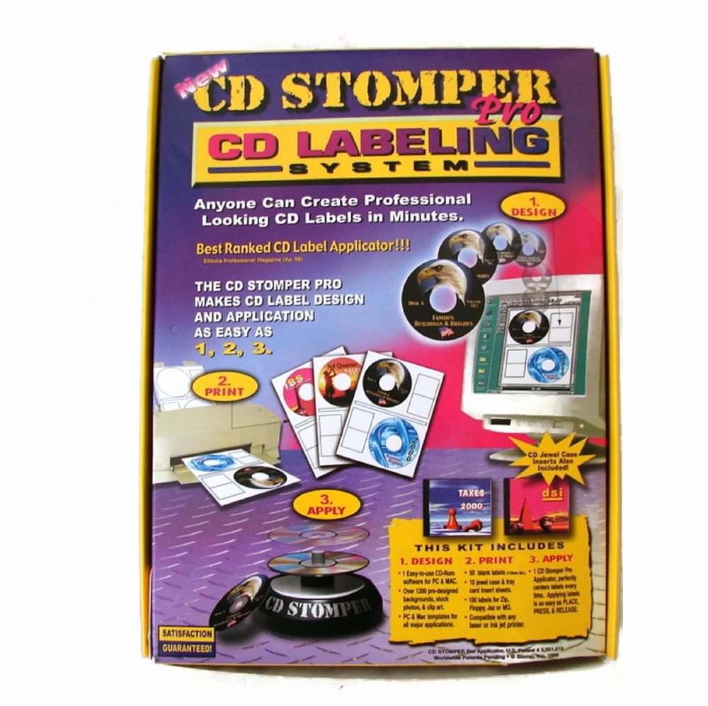 Stomper Cd and Dvd Labeling System Plete Kit 380 Labels