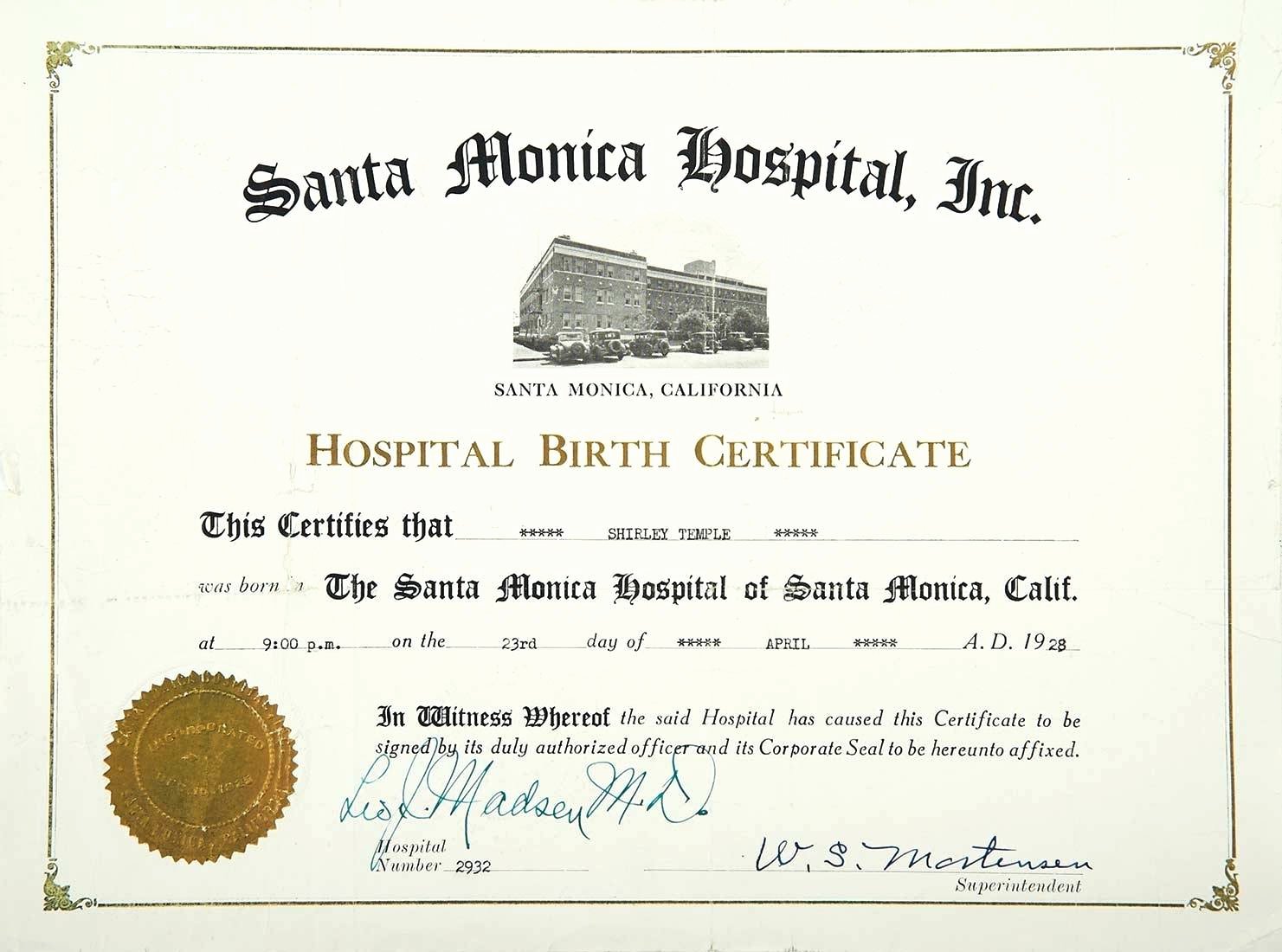 Template Birth Certificate Template Printable