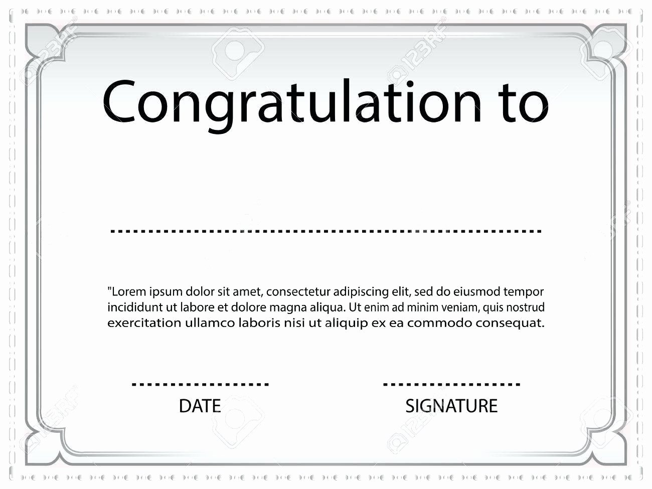 Template Silent Auction Certificate Template