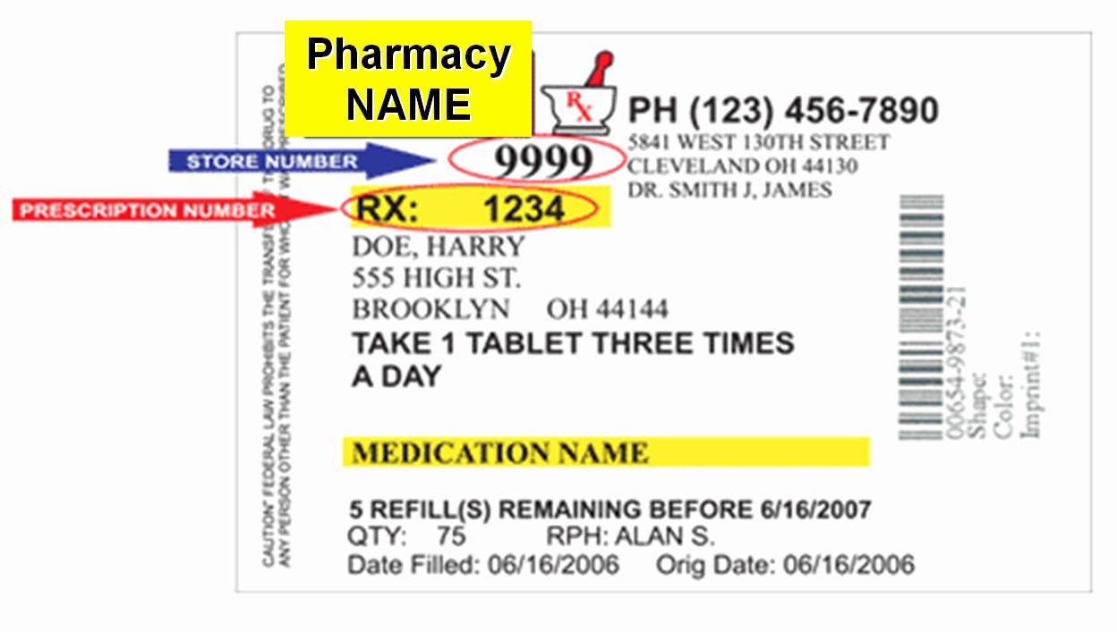 Prescription Label Template Microsoft Word