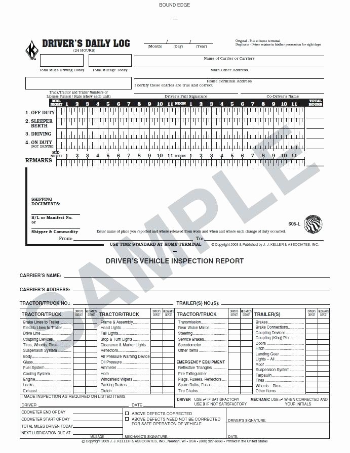 To Driver Vehicle Inspection Report Template Daily