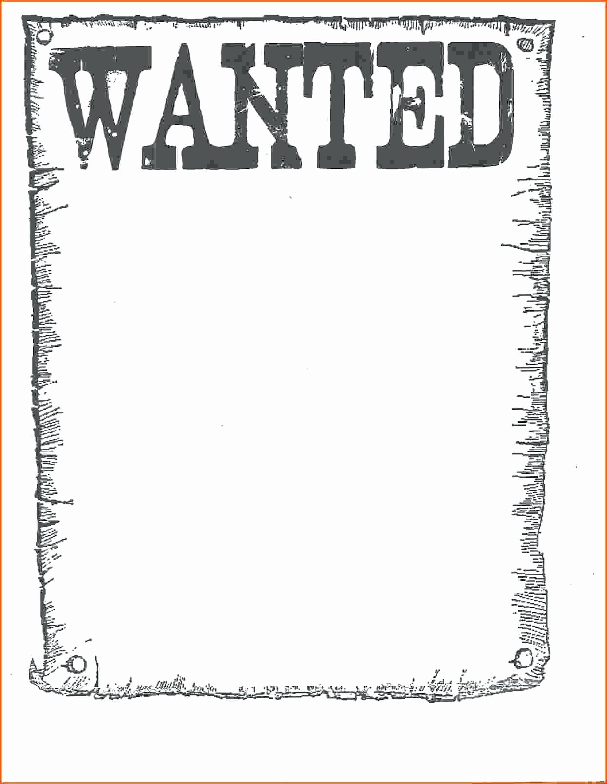 Word Wanted Poster Template
