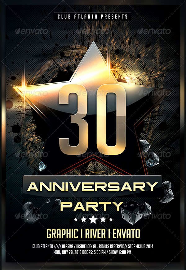 10 Anniversary Party Flyers