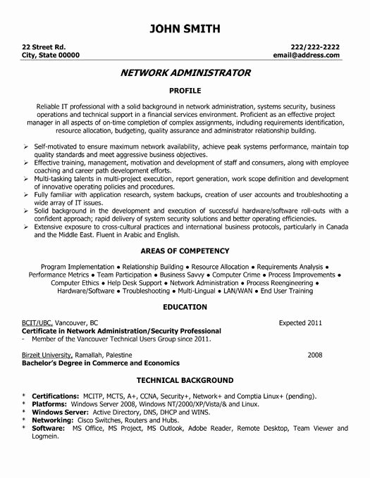 10 Best Best System Administrator Resume Templates