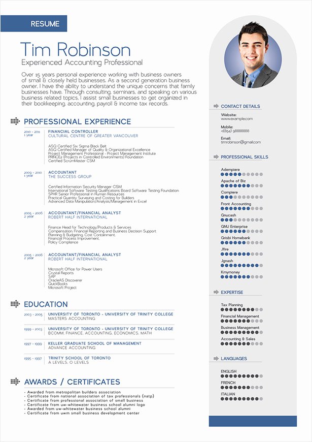 10 Best Free Professional Resume Templates 2014