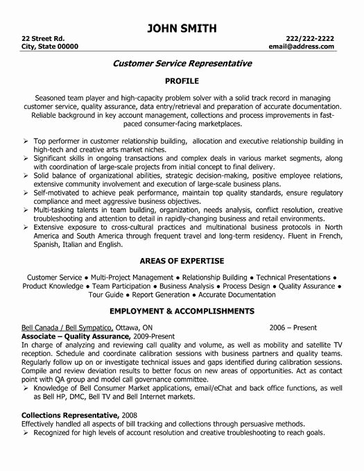 best customer service resume templates samples