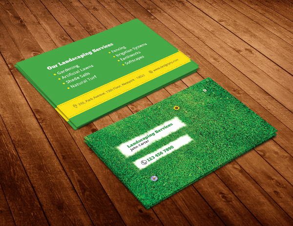 10 Best Landscaping Business Card Templates Pages Ai