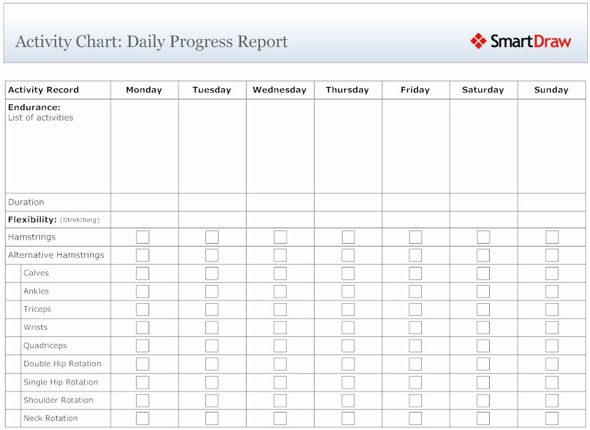 10 Best Of Daily Activity Chart Daily Time