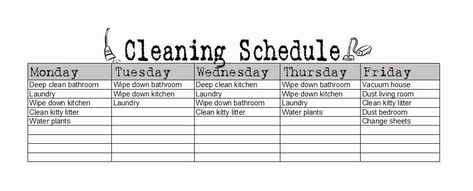 10 Best Of Daily Chore Chart for Adults Daily