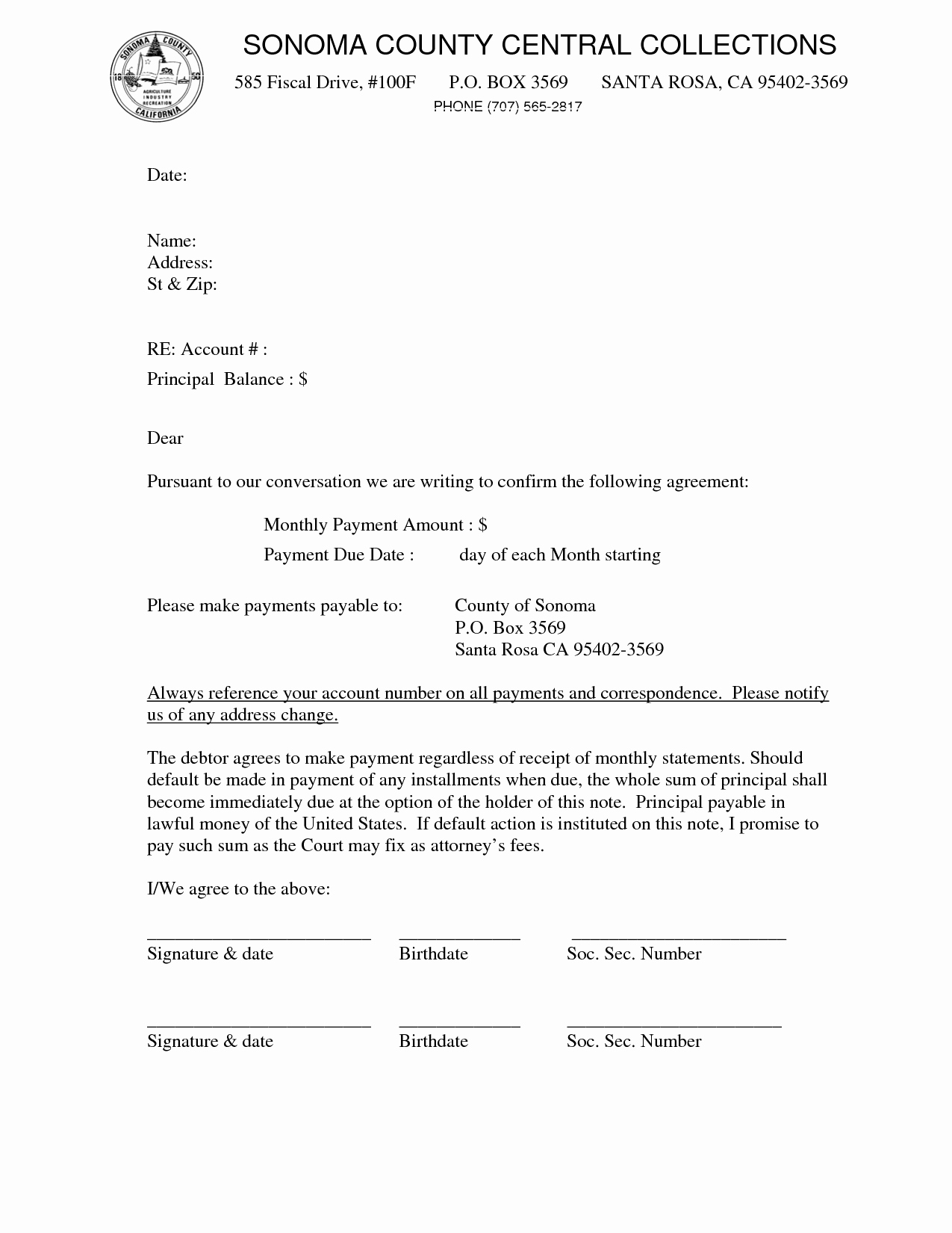 10 Best Of Free Payment Agreement Letter Sample