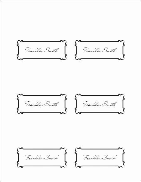 10 Best Of Place Card Template Printable