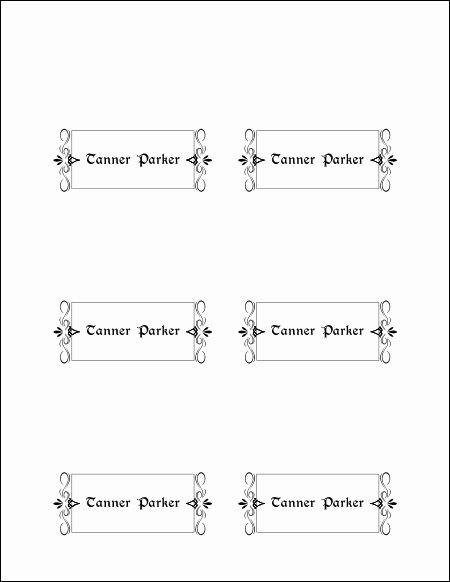 10 Best Of Place Card Template Printable