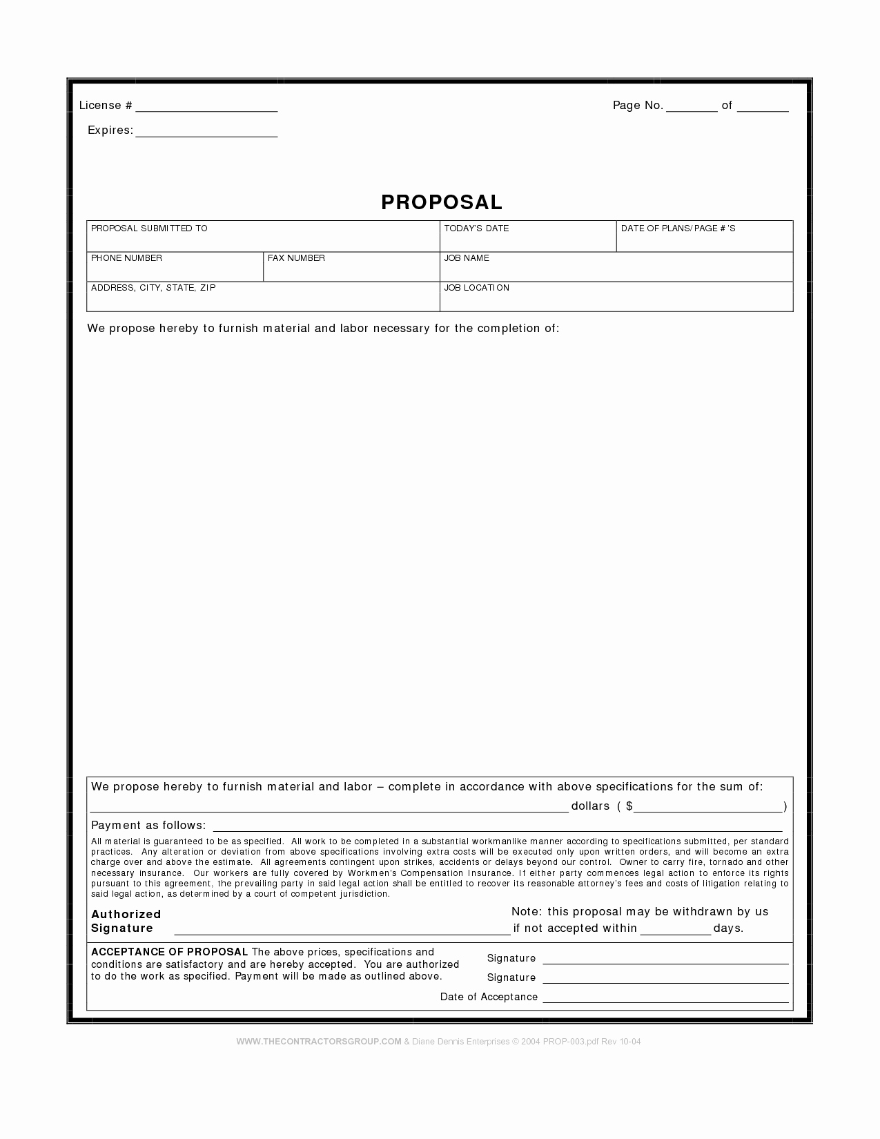 10 Best Of Proposal Template Pdf New Project