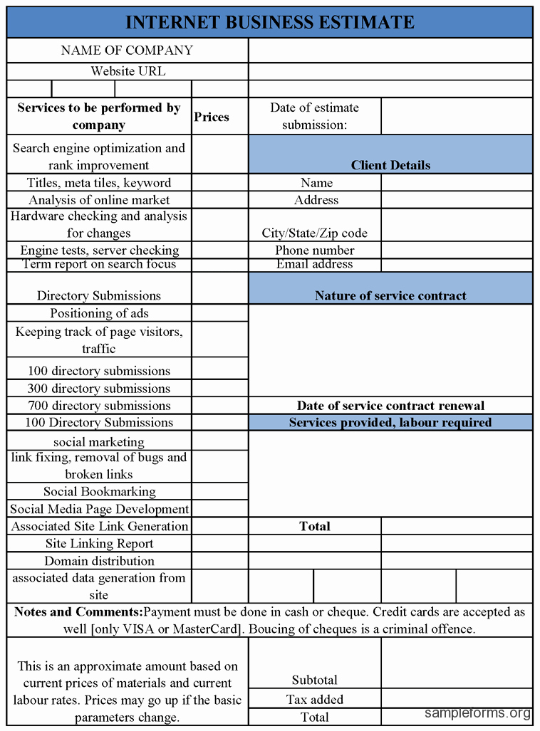 10 Best Of Service Proposal forms Lawn Care