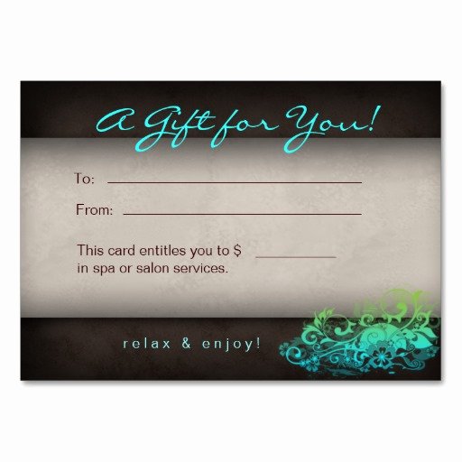 10 Best Of Spa Gift Certificate Template Fillable