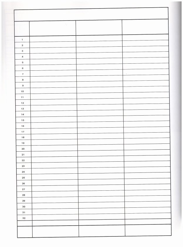 10 Best Printable Blank Charts with Columns 4 3