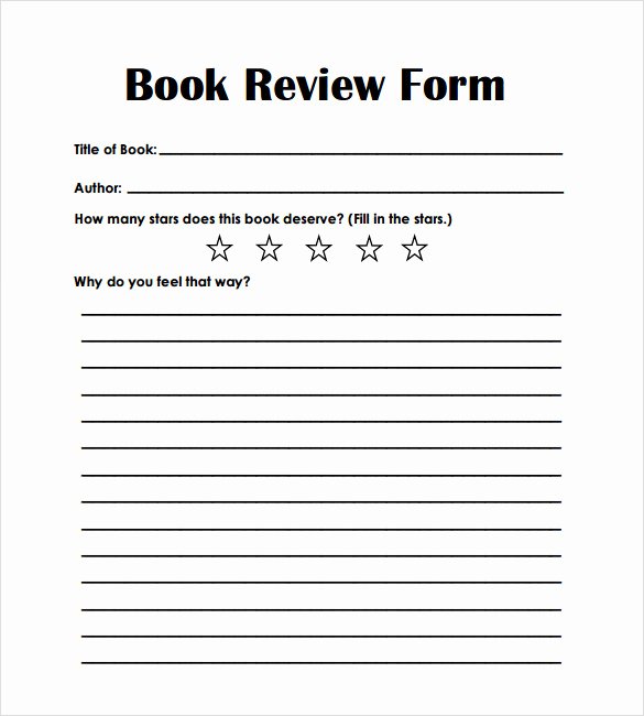 10 Book Review Templates – Pdf Word