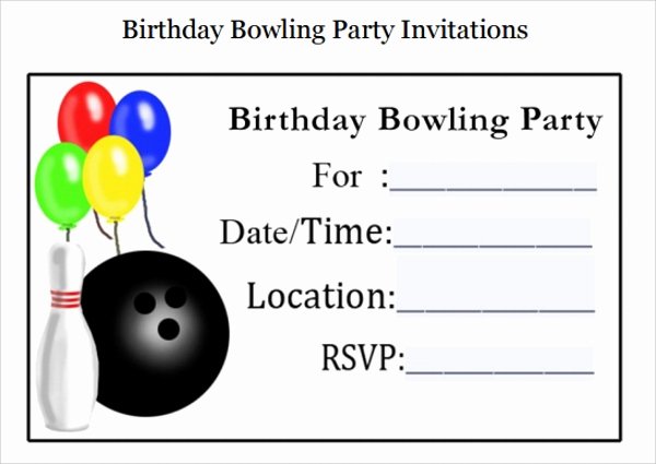 10 Bowling Invitation Templates