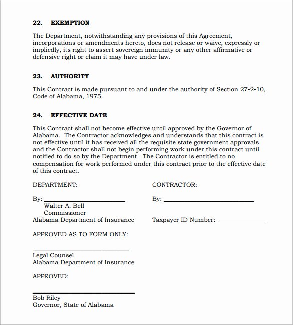 10 Consulting Contract Templates – Sample Example
