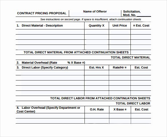 10 Contract Proposal Templates – Samples Examples
