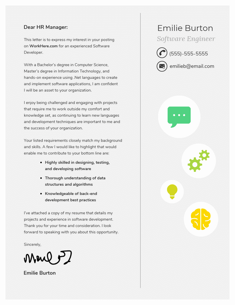 10 Cover Letter Templates and Expert Design Tips to