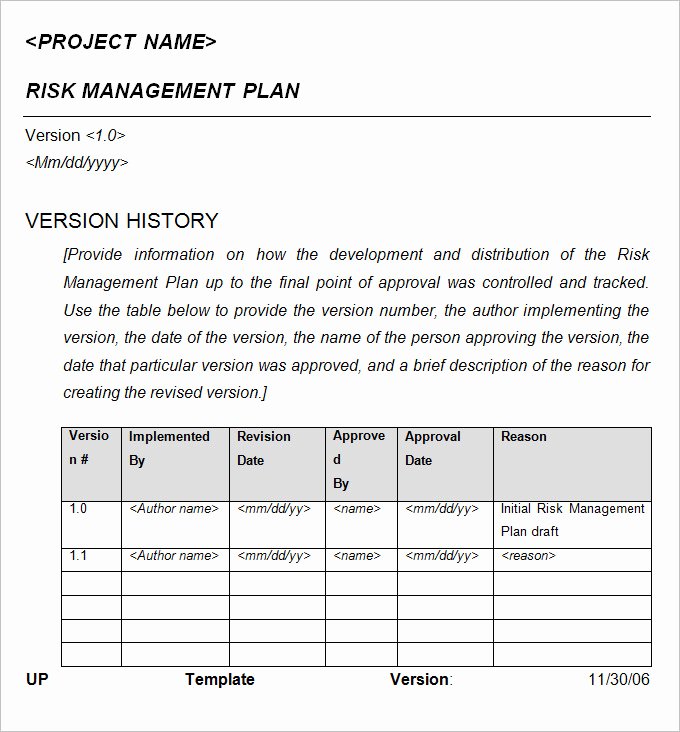 Crisis Management Plan Template