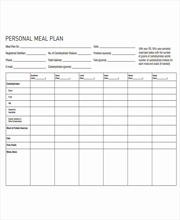 10 Diet Plan Templates Free Sample Example format