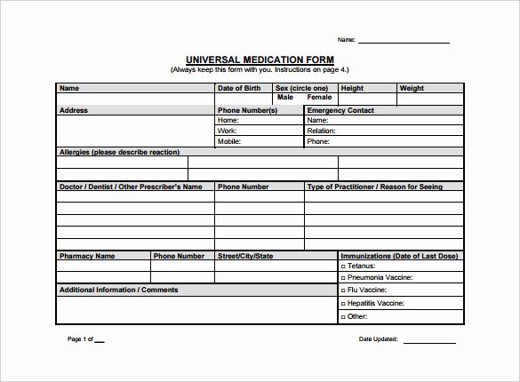 doctors prescription template