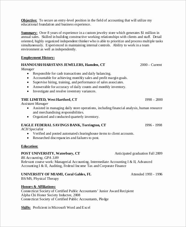 10 Entry Level Resume Examples