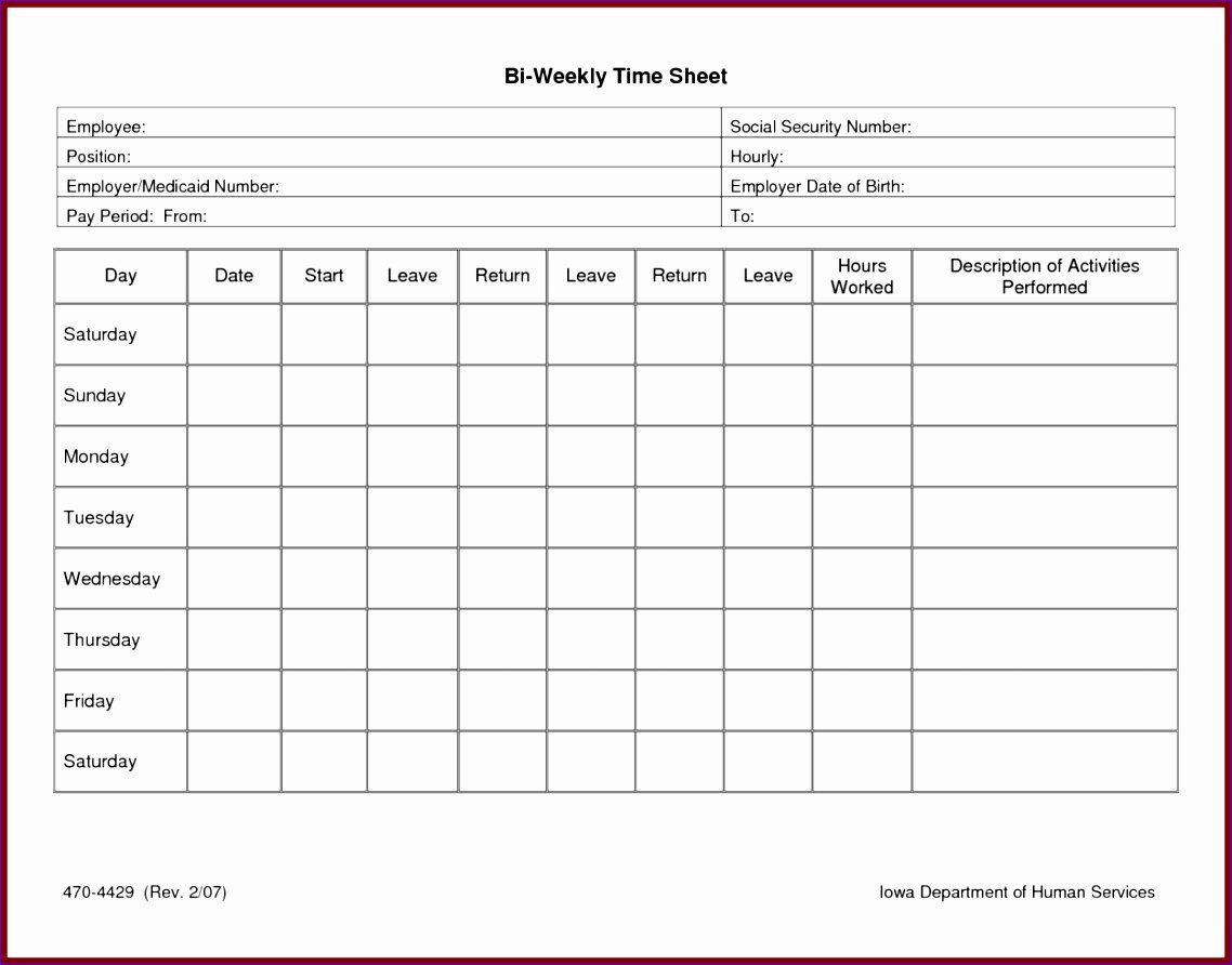 10 Excel Timesheet Template for Multiple Employees