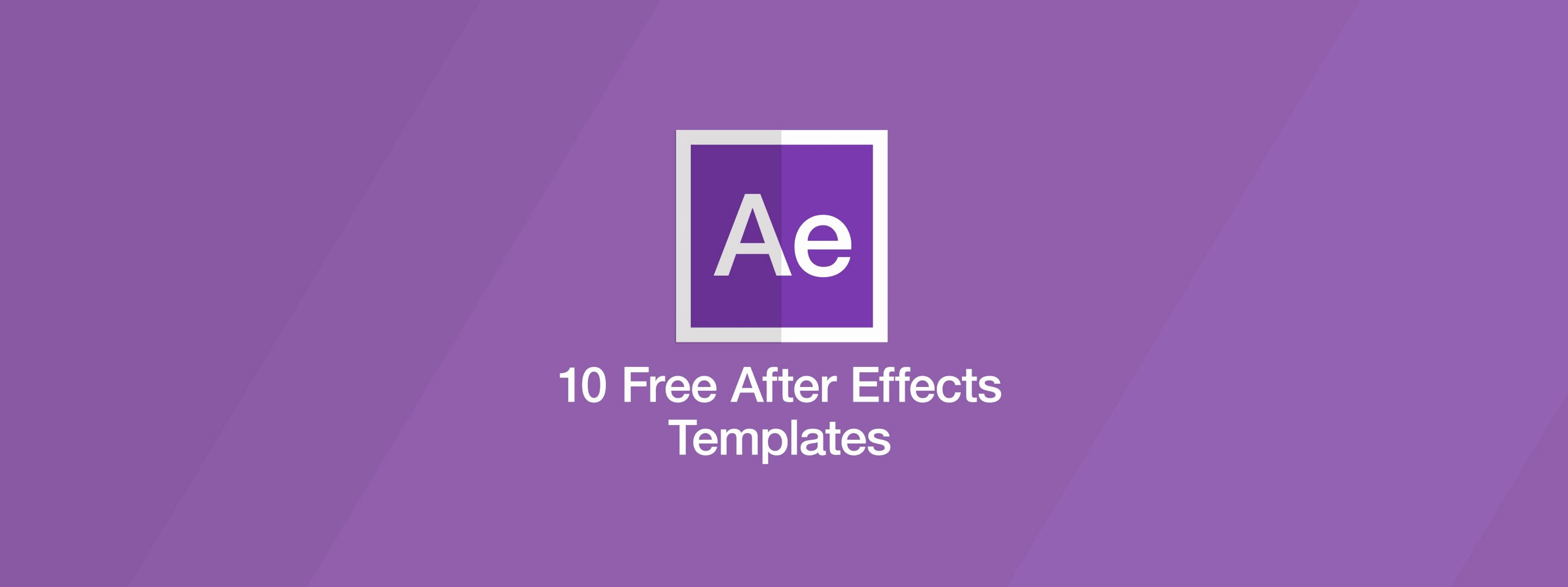10 Free after Effects Templates
