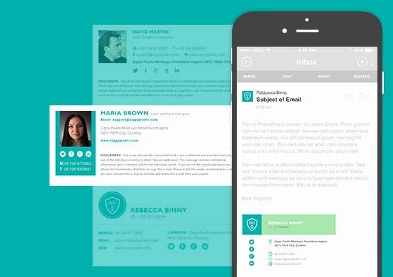 10 Free Email Signature Templates In E Psd