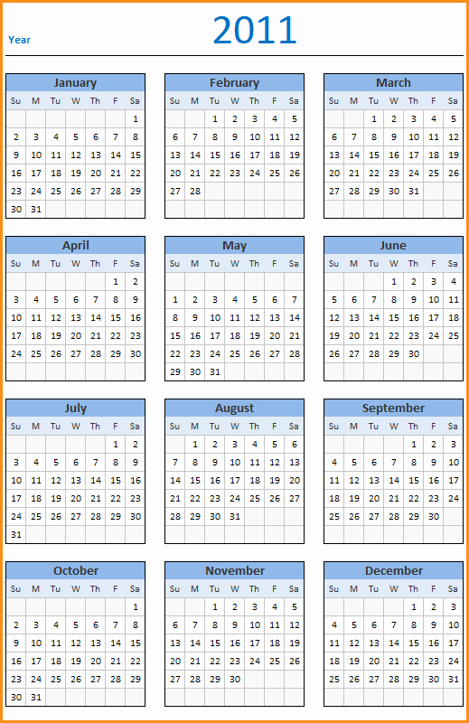 10 Frontpage Calendar Template