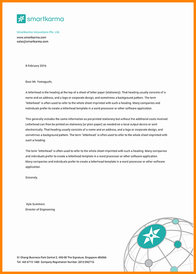 Google Docs Letterhead Template