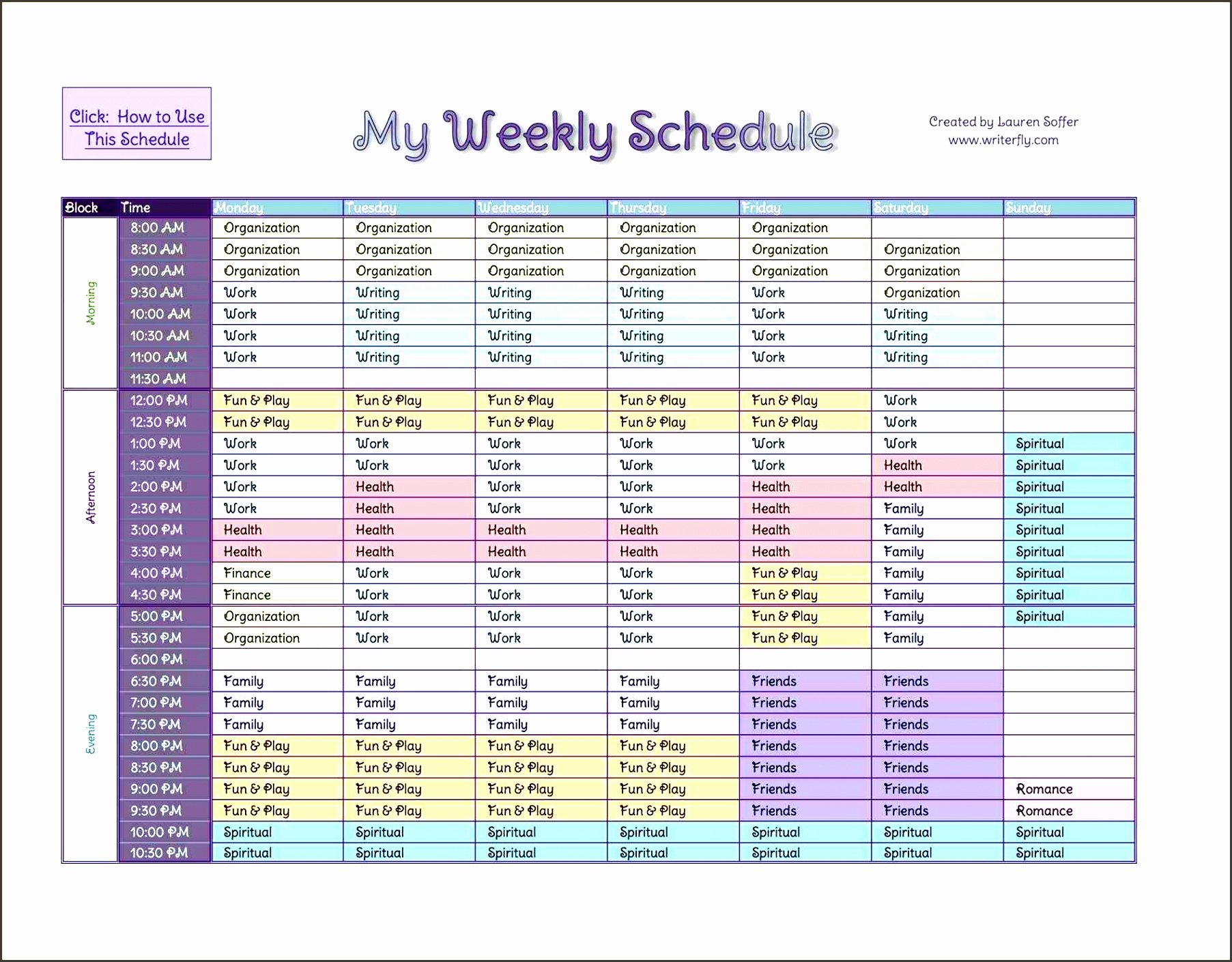 10 How to Create Daily Work Schedule In Excel