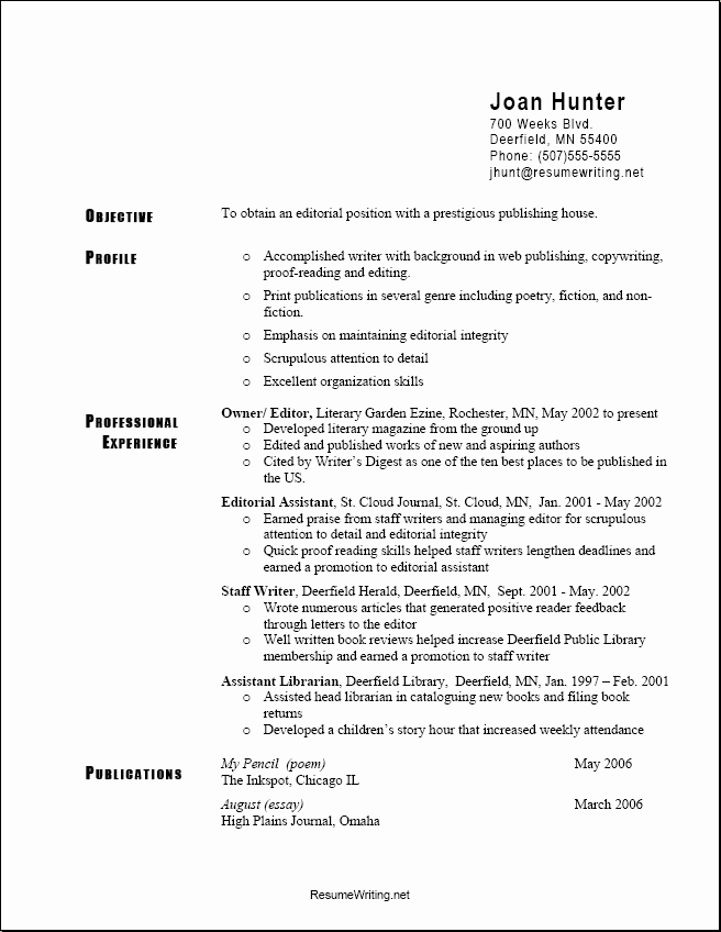 10 How to Write A Simple Resume Sample Bud Template