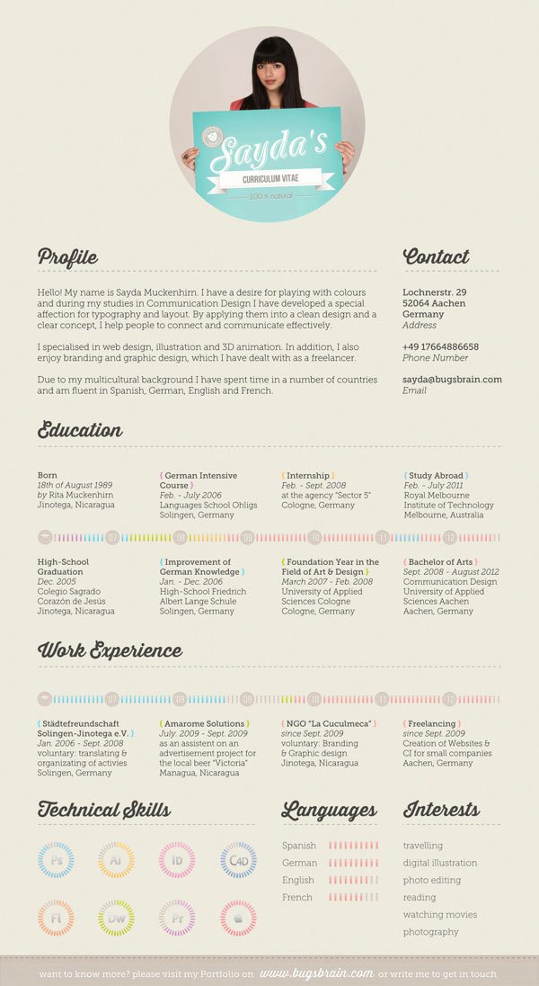10 Interesting &amp; Simple Resume Examples You Would Love to