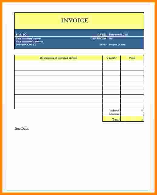 10 Invoice Template for Self Employed