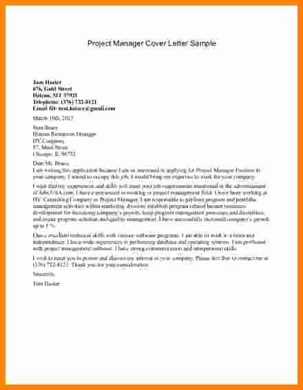 10 It Project Manager Cover Letter Sample