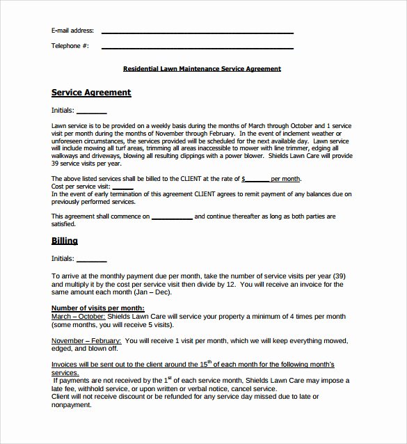10 Lawn Service Contract Templates to Download for Free