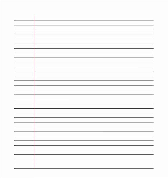 10 Lined Paper Templates Doc Pdf Excel