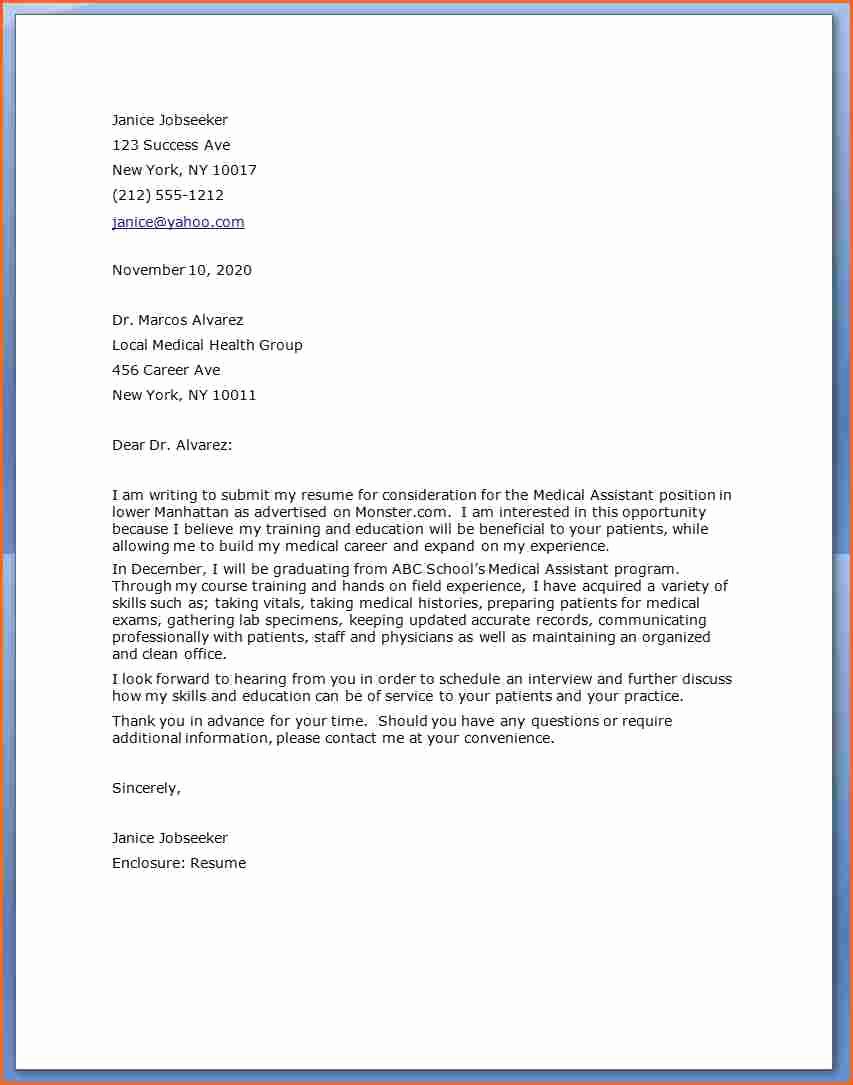 10 Medical assistant Cover Letter Examples Bud
