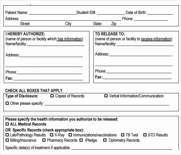 10 Medical Records Release forms to Download
