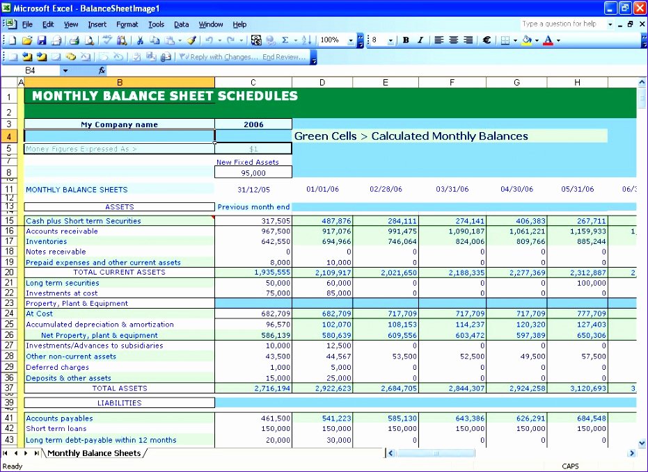 10 Non Profit Balance Sheet Template Excel