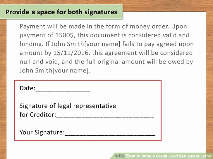 10 Payment Settlement Letter format