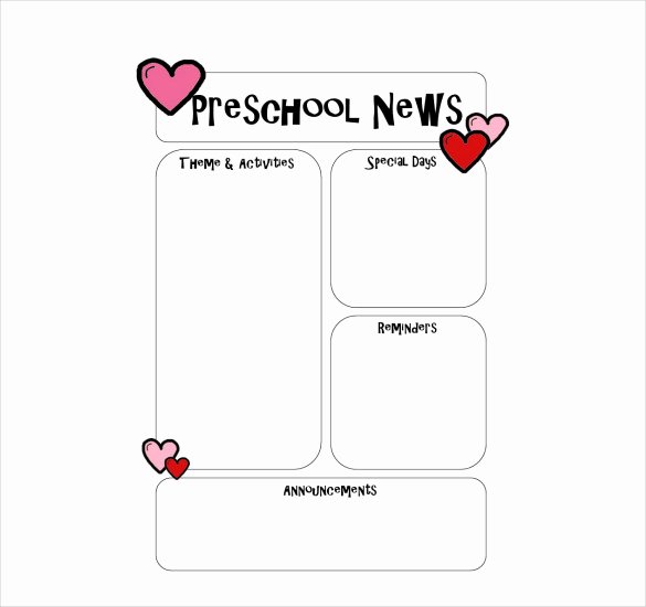 10 Preschool Newsletter Templates – Free Sample Example