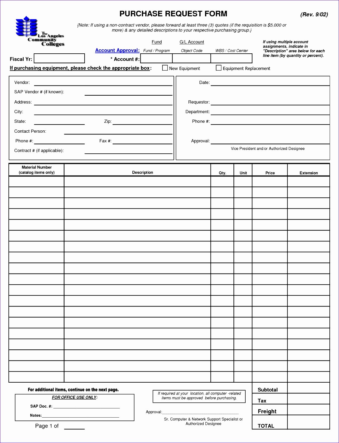 10 Purchase Request form Template Excel Exceltemplates