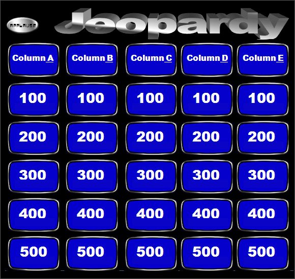 10 Sample Blank Jeopardy Templates to Download