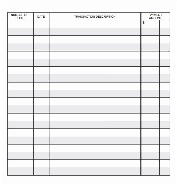 10 Sample Check Register Templates to Download